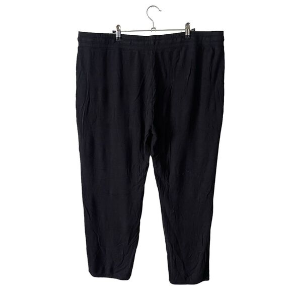 Daily Ritual Plus 2XL Jogger Pants Black Drawstring Waist Sweatpants - Picture 6 of 6